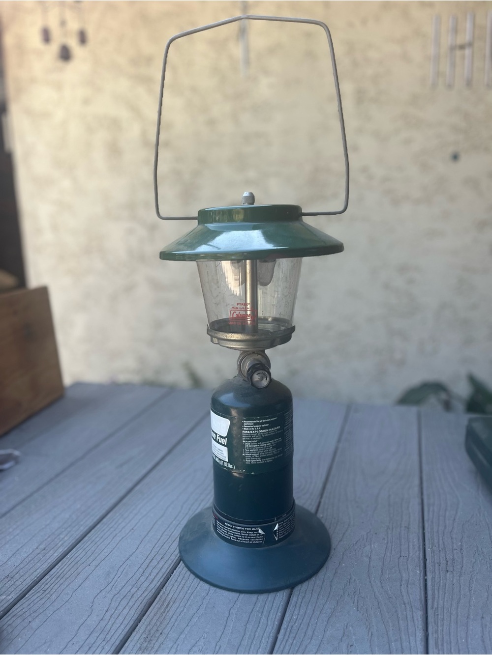 Portable Green Camping Lantern Coleman Propane Gas (no tank included) tested